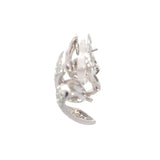 Stefan Hafner White 18 K Gold Diamond Pavé Ribbon Clip-On Earrings