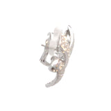 Stefan Hafner White 18 K Gold Diamond Pavé Ribbon Clip-On Earrings