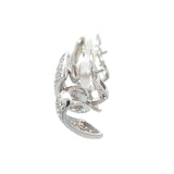 Stefan Hafner White 18 K Gold Diamond Pavé Ribbon Clip-On Earrings