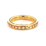 Stefan Hafner Yellow 18 K  Gold Diamond Eternity Ring