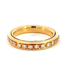 Stefan Hafner Yellow 18 K  Gold Diamond Eternity Ring