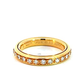 Stefan Hafner Yellow 18 K  Gold Diamond Eternity Ring