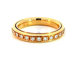 Stefan Hafner Yellow 18 K  Gold Diamond Eternity Ring