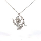 Stefan Hafner Diamond Necklace | 18K White Gold | 128 Diamonds 1.71ct