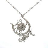 Stefan Hafner Diamond Necklace | 18K White Gold | 128 Diamonds 1.71ct