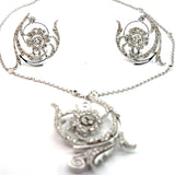 Stefan Hafner Diamond Necklace | 18K White Gold | 128 Diamonds 1.71ct