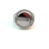 Cablecar Diamond Ring | 18K White Gold | Personalised Engraving