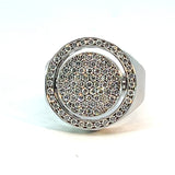 Cablecar Diamond Ring | 18K White Gold | Personalised Engraving