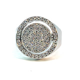 Cablecar Diamond Ring | 18K White Gold | Personalised Engraving