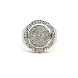 Cablecar Diamond Ring | 18K White Gold | Personalised Engraving