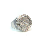 Cablecar Diamond Ring | 18K White Gold | Personalised Engraving