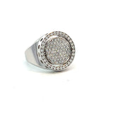 Cablecar Diamond Ring | 18K White Gold | Personalised Engraving