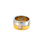 Cablecar 2-in-1 Diamond Engagement Ring | 18K White & Yellow Gold | Convertible Design