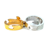 Cablecar 2-in-1 Diamond Engagement Ring | 18K White & Yellow Gold | Convertible Design