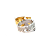 Cablecar 2-in-1 Diamond Engagement Ring | 18K White & Yellow Gold | Convertible Design