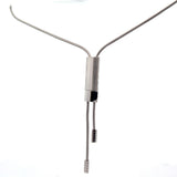 Cablecar White Gold Diamond Cylindrical Slider Lariat Necklace