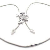 Cablecar White Gold Diamond Star Lariat Charm Necklace, WG 18K , 133Br 1,22ct H/ VVS
