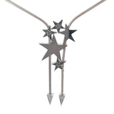 Cablecar White Gold Diamond Star Lariat Charm Necklace, WG 18K , 133Br 1,22ct H/ VVS