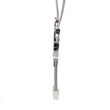 Cablecar White Gold Diamond Star Lariat Charm Necklace, WG 18K , 133Br 1,22ct H/ VVS