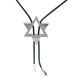 Cablecar Diamond David Star  Necklace in White Gold & 45stk diamonds 0,49ct H/ VVS
