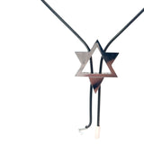 Cablecar Diamond David Star  Necklace in White Gold & 45stk diamonds 0,49ct H/ VVS