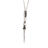 Cablecar Diamond Butterfly Lariat Necklace in White Gold