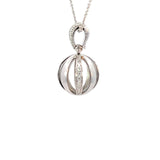 Cablecar Pendant in White Gold& 76stk Diamonds 0,52ct H/VVS