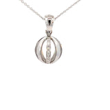 Cablecar Pendant in White Gold& 76stk Diamonds 0,52ct H/VVS