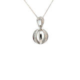 Cablecar Pendant in White Gold& 76stk Diamonds 0,52ct H/VVS