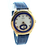 Corum Romvlvs Automatic Date Watch – Gold-Tone Case – Blue Date Ring – Swiss Luxury Watch
