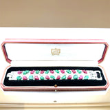 Gold Ruby, Emerald & Diamond Luxury Bracelet