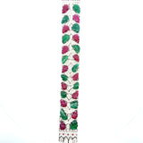 Gold Ruby, Emerald & Diamond Luxury Bracelet