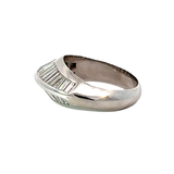 Diamond Geometric Band Ring | 18K White Gold | Contemporary Fine Jewelry