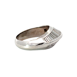 Diamond Geometric Band Ring | 18K White Gold | Contemporary Fine Jewelry