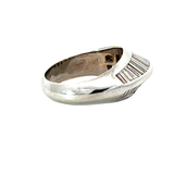 Diamond Geometric Band Ring | 18K White Gold | Contemporary Fine Jewelry