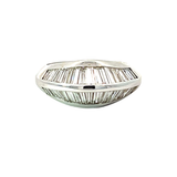 Diamond Geometric Band Ring | 18K White Gold | Contemporary Fine Jewelry