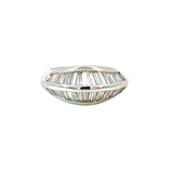 Diamond Geometric Band Ring | 18K White Gold | Contemporary Fine Jewelry