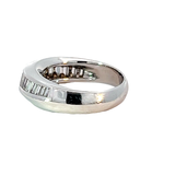 Diamond Geometric Ring | 18K White Gold | Modern Design