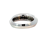 Diamond Geometric Ring | 18K White Gold | Modern Design