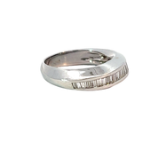 Diamond Geometric Ring | 18K White Gold | Modern Design