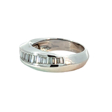 Diamond Geometric Ring | 18K White Gold | Modern Design