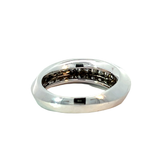 Diamond Geometric Ring | 18K White Gold | Modern Design