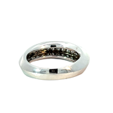 Diamond Geometric Ring | 18K White Gold | Modern Design