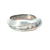 Diamond Geometric Ring | 18K White Gold | Modern Design