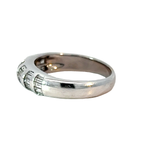 Diamond Band Ring | 18K White Gold | Contemporary Design