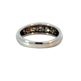 Diamond Band Ring | 18K White Gold | Contemporary Design
