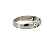 Diamond Band Ring | 18K White Gold | Contemporary Design