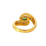 Emerald & Diamond Ring | 18K Gold | Fine Jewellery