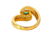 Emerald & Diamond Ring | 18K Gold | Fine Jewellery