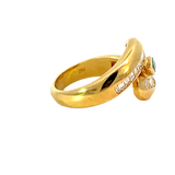 Emerald & Diamond Ring | 18K Gold | Fine Jewellery